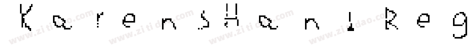 KarensHand Regular字体转换